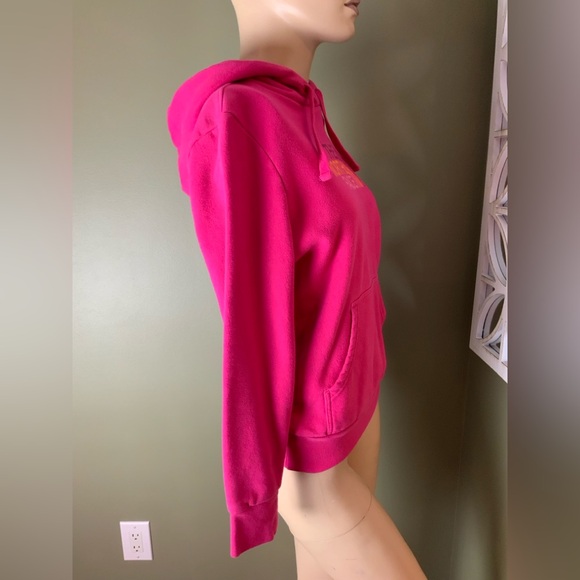 The North Face Fuchsia Hoodie size small petite - Picture 3 of 5